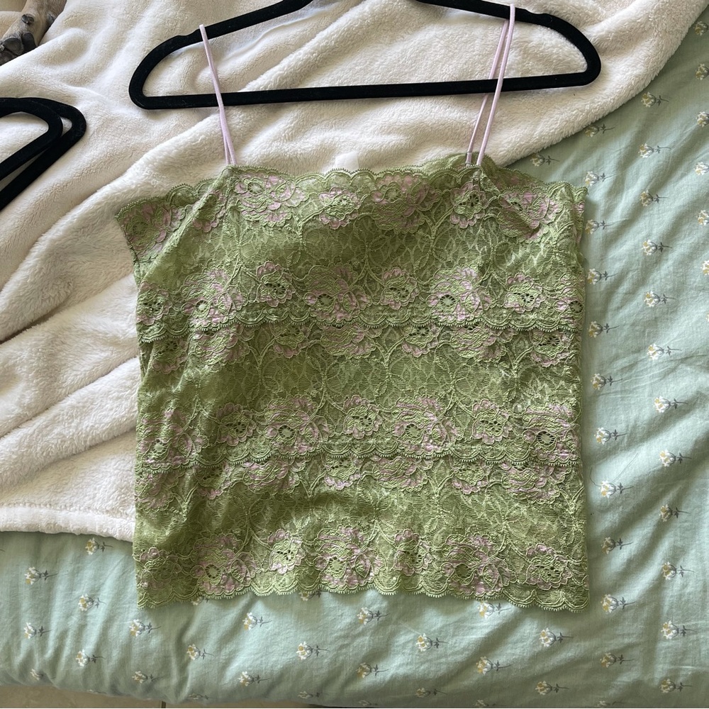 Y2K lace cami XL